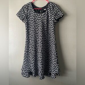 Black and White Floral Dress